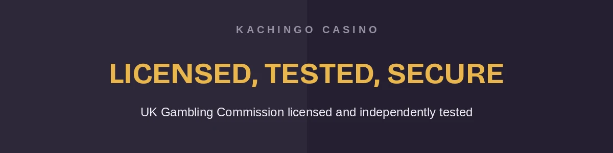 Kachingo Casino secure and fair play banner