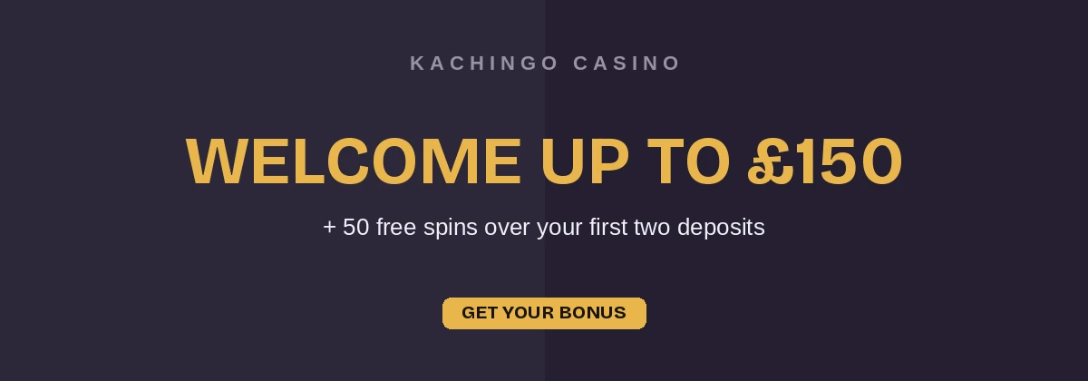 Kachingo welcome bonus and promotions banner
